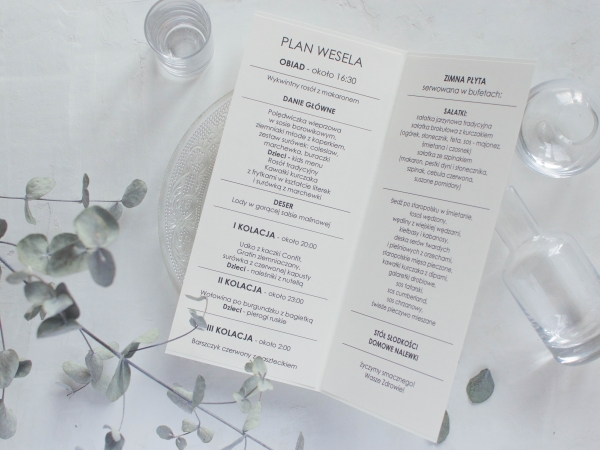 menu listki
