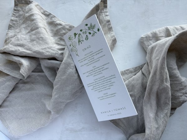 menu botanical