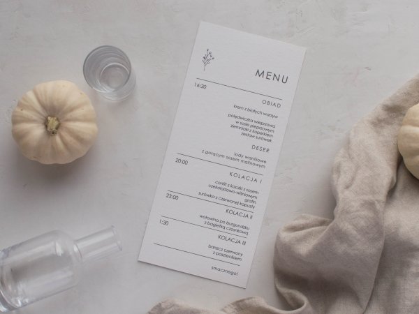 menu plant