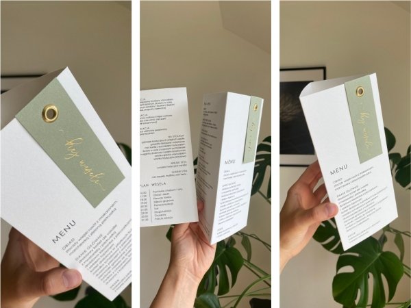 menu trójkątne