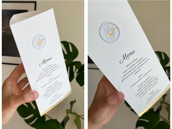 menu trójkątne